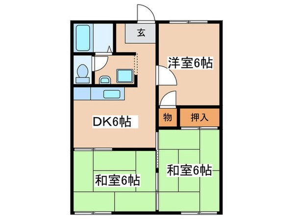 コ－ポ惣領の物件間取画像